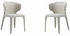 Manhattan Comfort Set of 2 Conrad Modern Woven Tweed Dining Chairs - Wheat