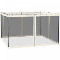 Outsunny 10' X 12' Gazebo Replacement Mosquito Netting, White