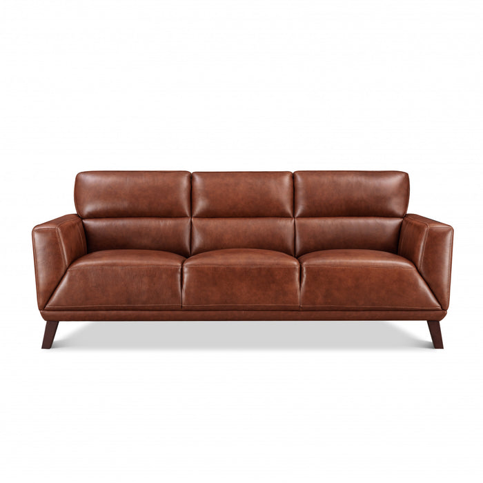 Hydeline Jake Leather Sofa - Brown