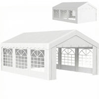 Outsunny 20'x13' Heavy Duty Party Tent, White