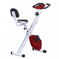 Soozier Foldable Exercise Bike With 8 Levels Of Magnetic Resistance, Indoor Stationary Bike, X Bike,