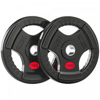 Soozier 2 x 33lbs Weight Plates Set, 2-Inch Barbell Weights Set