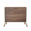 Avira Mid-Century Modern 35" Dresser in Brown (3-Drawer) | Commode Avira Mid-Century Modern 89 cm en brun (3 tiroirs)