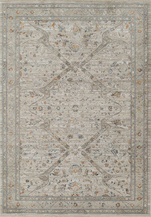 Margaux Traditional 5'3\" x 7'7\" Area Rug in Ivory Indoor Area Rug
