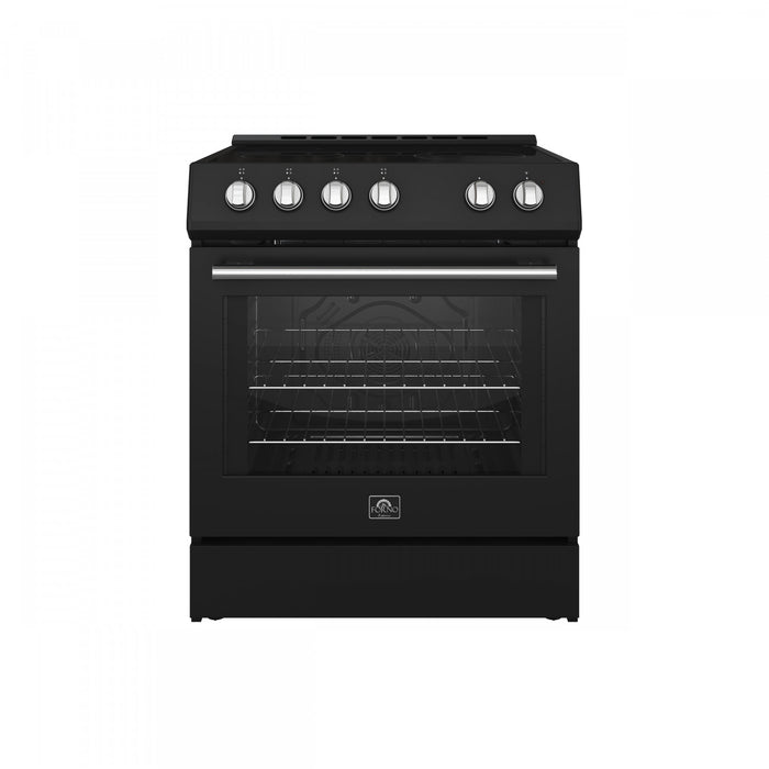 Leonardo Espresso 30\" Slide-In Electric Range in Black 5.0 cu. Ft. -FFSEL6022-30BLK