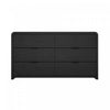 Grace Modern 60\" Dresser in Black (6-Drawer)