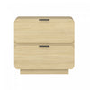 Chrystie Contemporary Modern 26\" Nightstand in Natural (2-Drawer)