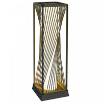 Outsunny Rattan Solar Floor Lamp, Solar Powered Outdoor Lamp with Auto On/Off LED Lights, IP44 Waterproof, Decorative Outdoor Lantern for Patio, Porch, Pathway, Grey