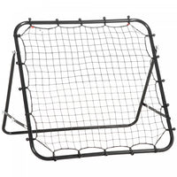 Homcom Rebounder Net Football Training Aid Kickback Target Play Black