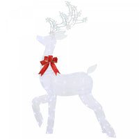 Outsunny 4.3FT Lighted Christmas Reindeer, Lighted Christmas Decoration
