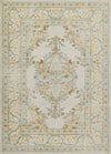 Esme Traditional 7'10\" x 10'6\" Area Rug in Ivory Indoor Area Rug