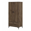 Musano Wardrobe Armoire With Doors And Drawers - Natural Walnut 