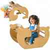 Qaba 2 In 1 Toddler Climbing Toy Indoor, Wooden Baby Arch Climber, Kids Table And Chair Set, Montessori Pikler Baby Indoor Gym Playground For Boys, Girls, Children Age 18-48 Months