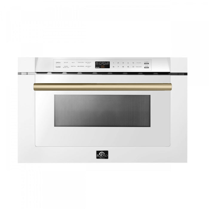 Forno Espresso Capoliveri 24\" Microwave Drawer in White, 1.2 cu.ft. - FMWDR3000-24WHT