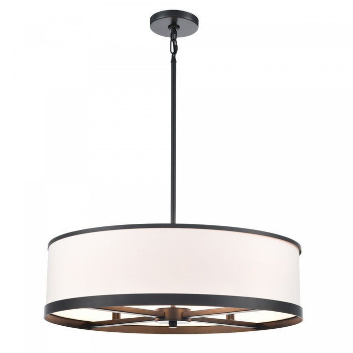 High Street 4 Light Chandelier 24\", Black