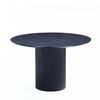 Hathaway Modern Industry Chic 59\" Round Dining Table in Black