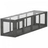 PawHut Outdoor Cat Tunnel, 60\" Wooden Play Cat Enclosure, Extendable Pet Run with 3 Doors, for Indoor and Outdoor Use, for Kitty, Puppy, Grey