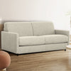 Brix 70 in. Textured Weave Euro Sofa Bed with Memory Foam Mattress - Beige | Brix 70 po. Canape-lit euro en tissu texture avec matelas mousse memoire - Beige
