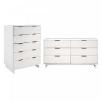Granville Modern 2-Piece Dresser Set in White 