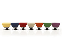 Diamond Modern 1-Piece Accent Ottoman in Blue, Green, Orange, Purple, Red, Tan and Yellow