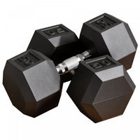 Soozier 2 x 50 lbs Dumbbells Weight Set for Home Gym Cardio Exercise