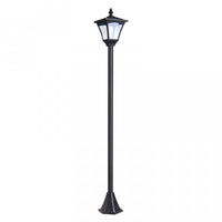 Outsunny Single Solar Lamp Post Garden Solar-powered LED Streetlight Style Outdoor Light Waterproof 