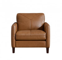 Hydeline Brixton Leather Chair - Brown 