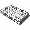 HOMCOM 64\"/43\" x 39\" Car Roof Rack, Length Adjustable Roof Basket, Universal Rooftop Cargo Carrier Basket with U-bolts, 220 lbs Capacity