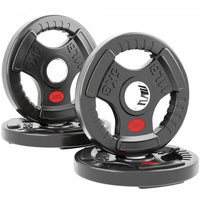 Soozier 4 x 11lbs Weight Plates Set, 2-Inch Barbell Weights Set
