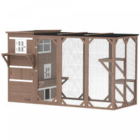 Pawhut Wooden Cat Catio, 76
