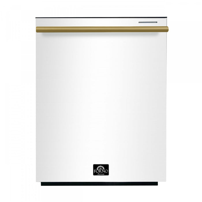 Forno Pozzo 24 in. Built-In Tall Tub Top Control White Dishwasher, 49 dBA - FDWBI8067-24WHT