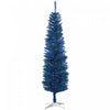 Homcom Pencil Artificial Christmas Tree, Pencil Xmas Tree, Deep Blue