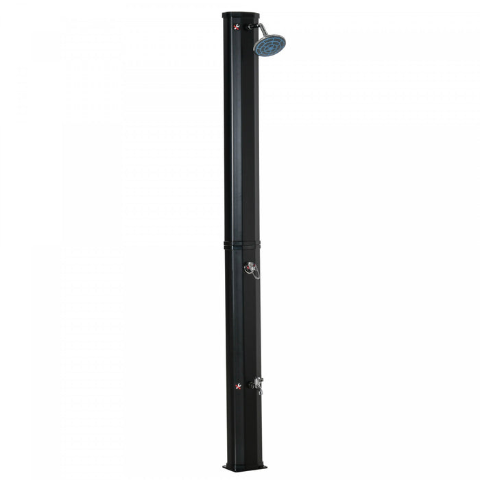Outsunny 7ft Outdoor Solar Heated Shower For Backyard Pool