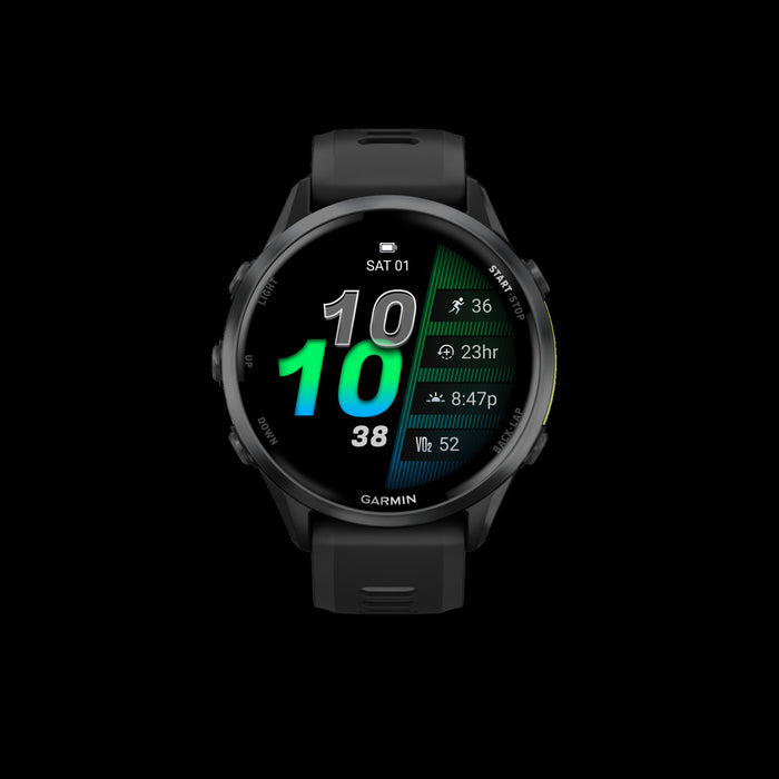 Garmin Forerunner 970 Smartwatch 47mm, Amoled, Carbon Gray Titanium, Gps Fitness Tracker, Running, Triathlon, 15-day Battery