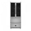 Forno Campania 32\" Wine Cooler, Stainless Steel, Dual Wine Zones,17.7 cu.ft - FWCDR6635-32S