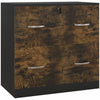 Vinsetto Filing Cabinet with 2 Drawers File Cabinet with Lock Rustic Brown