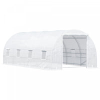 Outsunny 20x10x7ft Heavy Duty Tunnel Walk-in Greenhouse Outdoor Backyard Seed Plant Vegetables Grow