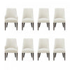 Beever Modern 8-Piece Dining Chair Set in Cream