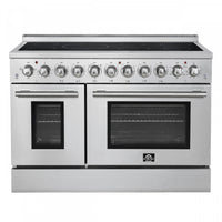 Forno Paolo 48 Inch Freestanding Electric Range, Stainless Steel, 6.7 cu.ft. - FFSEL6011-48 