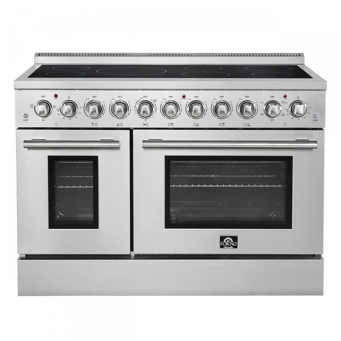 Forno Paolo 48 Inch Freestanding Electric Range, Stainless Steel, 6.7 cu.ft. - FFSEL6011-48