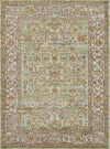 Hailey Traditional 5'3\" x 7'3\" Area Rug in Green Indoor Area Rug