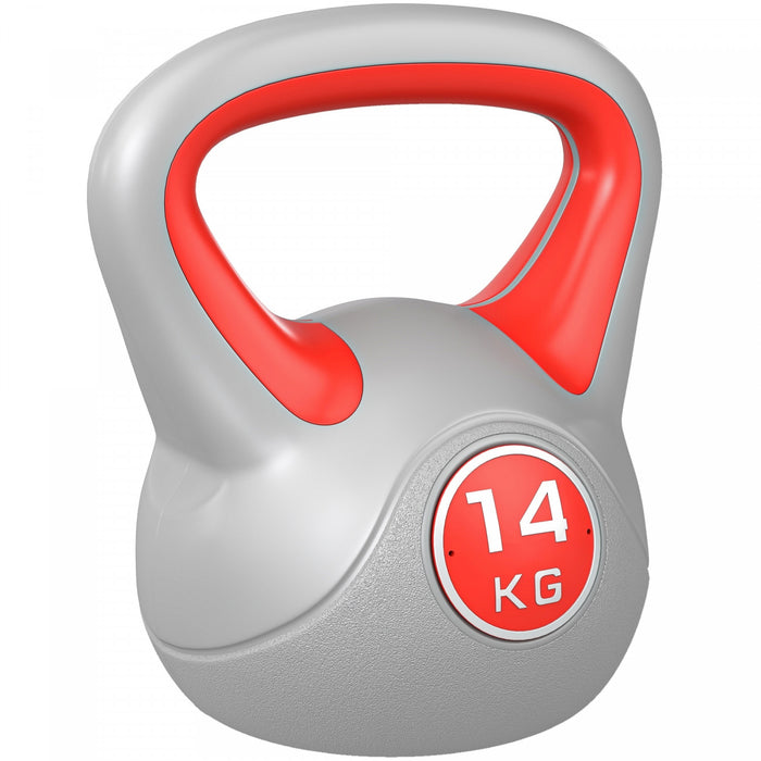 Soozier 31 lb Soft Kettlebell, Sand Filled Weight with Grip Handle, Red