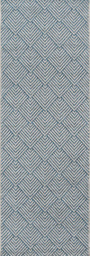 Laura Contemporary 2'0\" x 6'0\" Runner Rug in Blue Indoor Area Rug