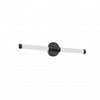 Dainolite Corvette 12w Wall Sconce Matte Black White Acrylic Diffuser Lamp