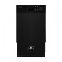 Forno Polo 18 in. Dishwasher in Black, Front Control, 8 Place Settings, 52 dBa - FDWBI8041-18BLK