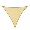 Outsunny Triangle 12' Canopy Sun Sail Shade Garden Cover Uv Protector Outdoor Patio Lawn Shelter With Carrying Bag, Sand