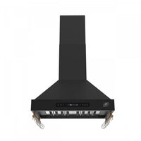 Forno Venezia 30 Inch Wall-Mounted Range Hood, Black-FRHWM5503-30BLK 