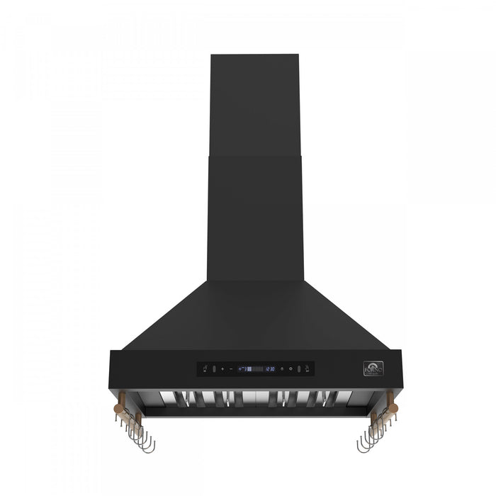 Forno Venezia 30 Inch Wall-Mounted Range Hood, Black-FRHWM5503-30BLK
