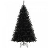 HOMCOM 6ft Pre-lit Black Christmas Tree with 680 Purple LED Lights, Black