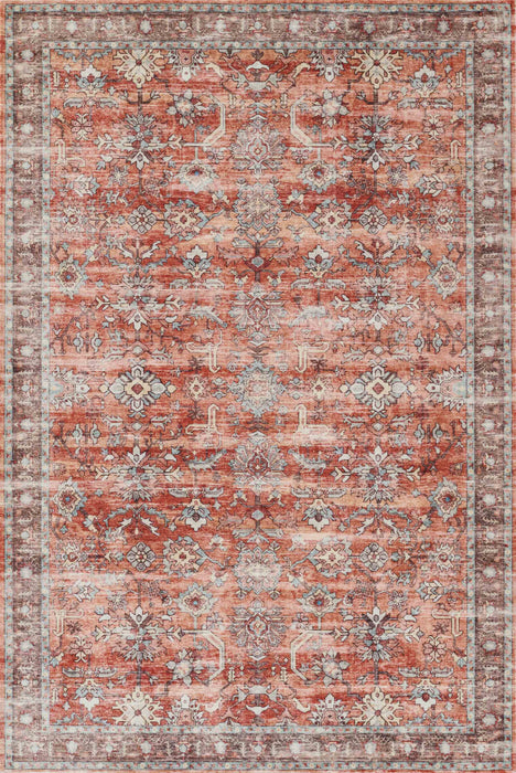 Ruby Traditional 8'0\" x 10'0\" Area Rug in Brown Indoor Area Rug
